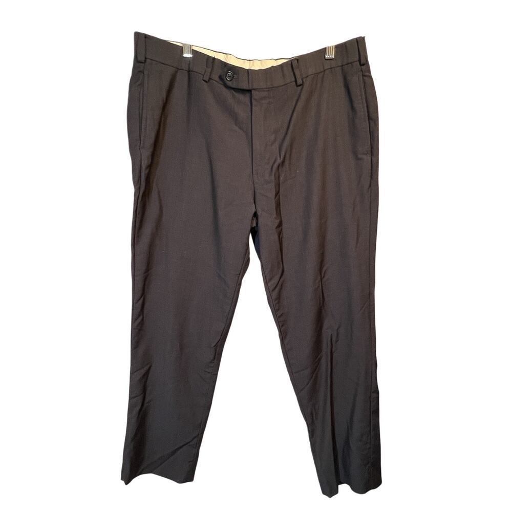 Brooks Brothers Dress Pants Mens 38X30‎ BlackRegent Fit Wool Straight Leg